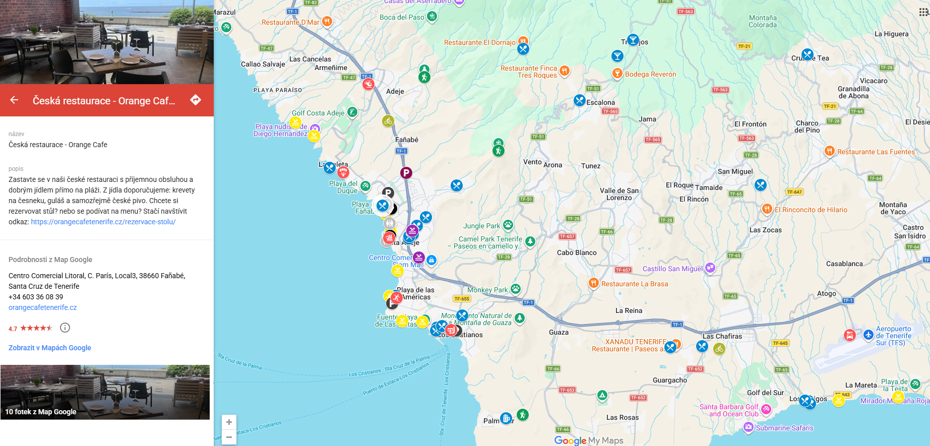 Soukromá mapa - Tenerife bez turistických pastí